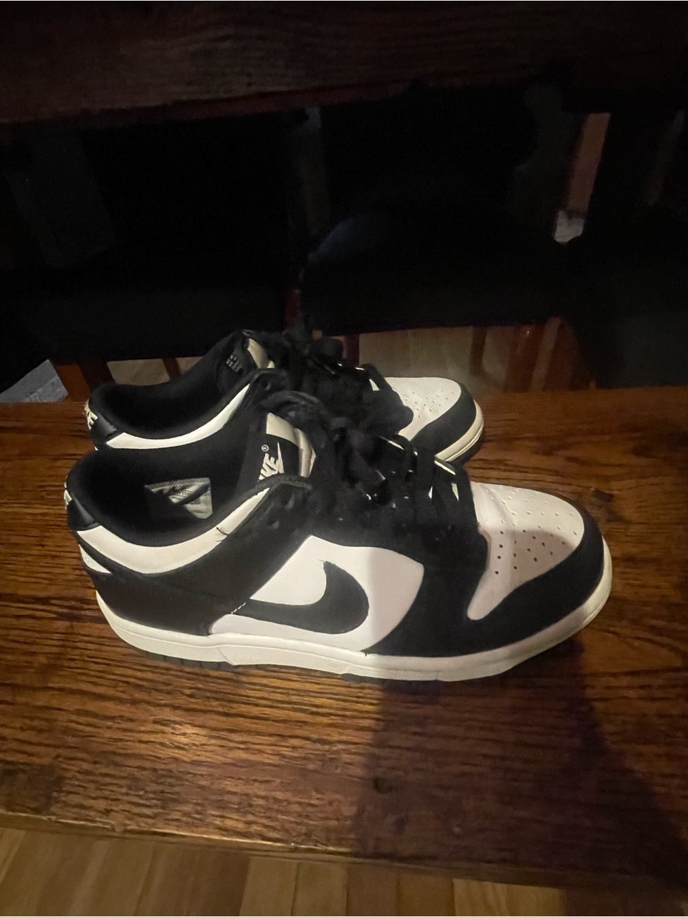 Nike Kids Low-Top Sneakers - Black and White